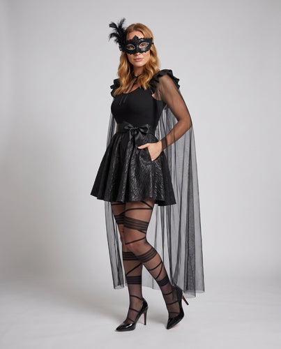 Damen Halloween-Kostümkleid mit transparentem Überrock Echo Archiv