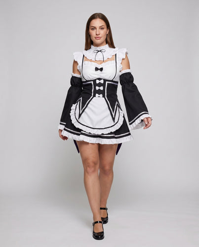 Damen Kostüm mit Rüschendetails und Accessoires Echo Archiv