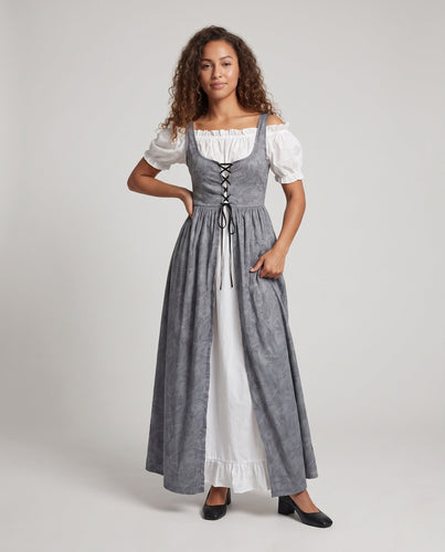 Damen Märchenhaftes Kleid mit langem, fließendem Oberteil Echo Archiv