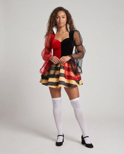 Damen Märchenhaftes Kostümkleid mit Puffärmeln und Rüschen Echo Archiv