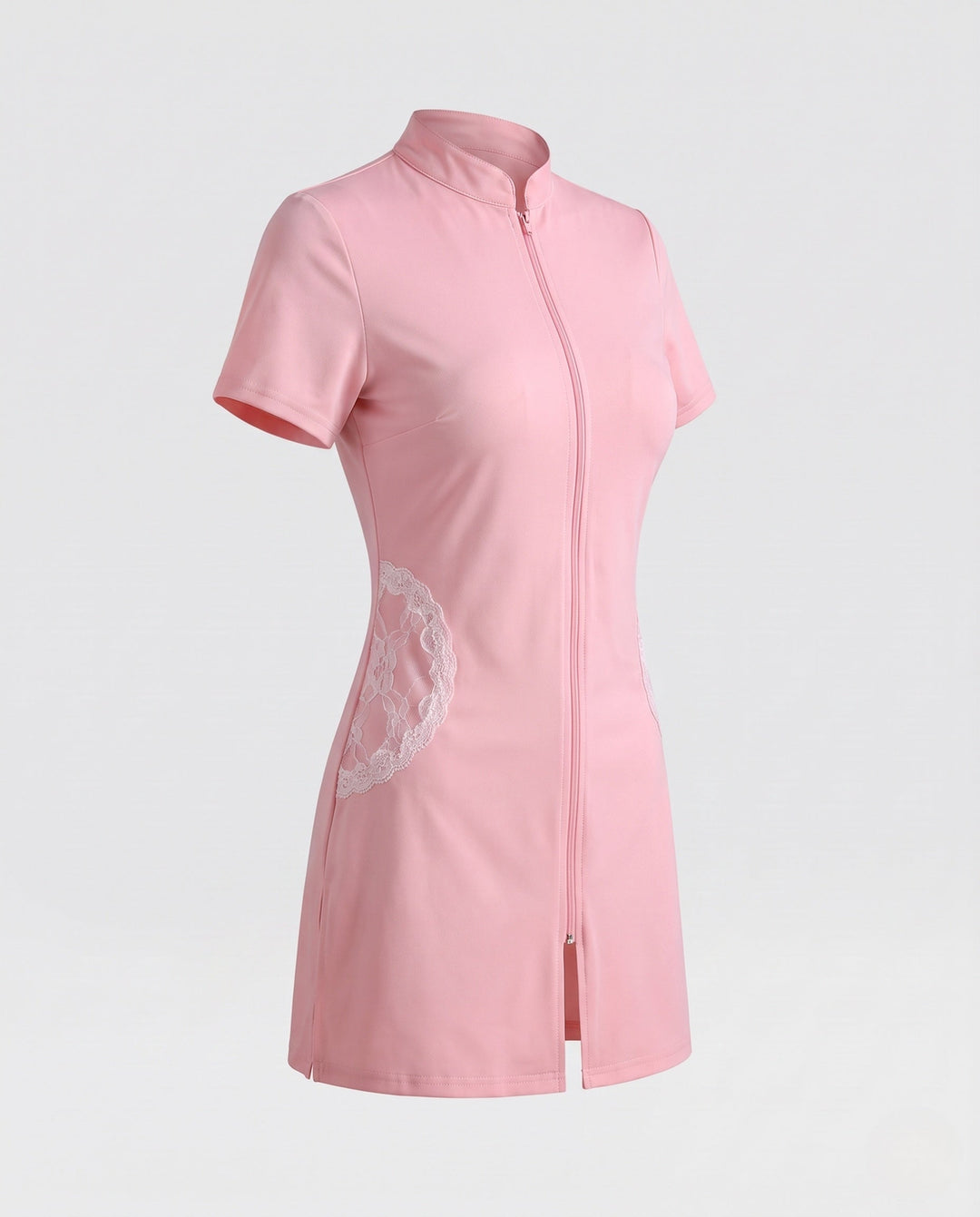 Damen sexy Krankenschwester Kostüm mit Zipper und Strumpfhalter Echo Archiv