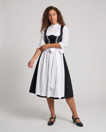 Damen Trachtenkleid mit elegantem Spitzenoberteil und weitem Rock Echo Archiv