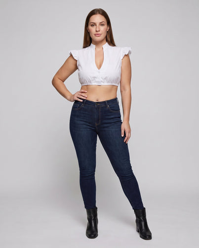 Damen Kurzarm Bluse mit Rüschen – Élovi