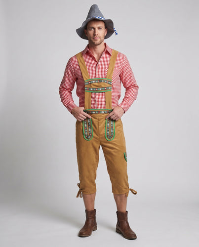 Herren Trachtenhose mit bunten Stickereien – Marzano