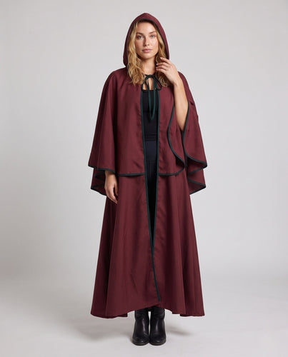 Damen Festliche Kapuzenrobe mit elegantem Design und schwingendem Schnitt Echo Archiv