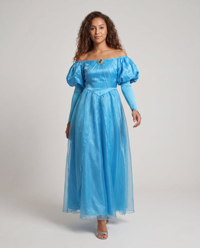 Damen Märchenhaftes Ballkleid mit offenem Dekolleté und Puffärmeln Echo Archiv