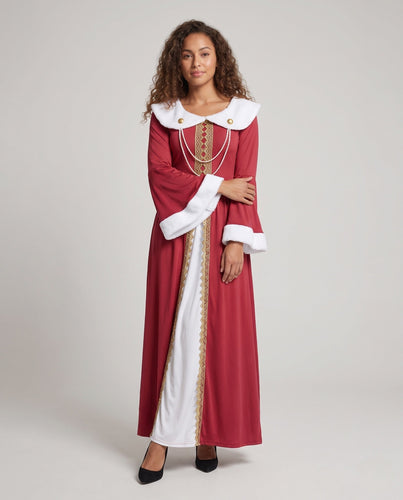 Damen märchenhaftes Königinnenkostüm mit eleganten Details und schimmernder Verzierung Echo Archiv