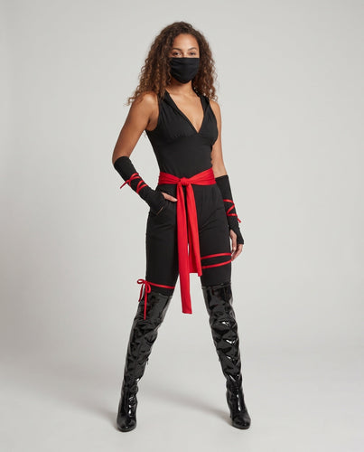 Damen Ninja-Kostüm mit stilistischen Accessoires Echo Archiv