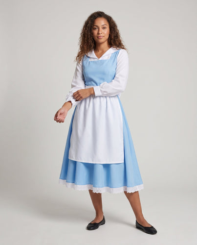 Damen Vintage Trachtenkleid mit Rüschen und eleganten Details – Élara