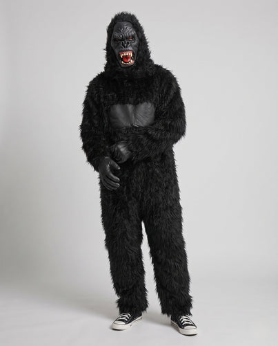 Herren Gorilla Kostüm mit realistischem Maskendesign und gemütlichem Plüsch Echo Archiv