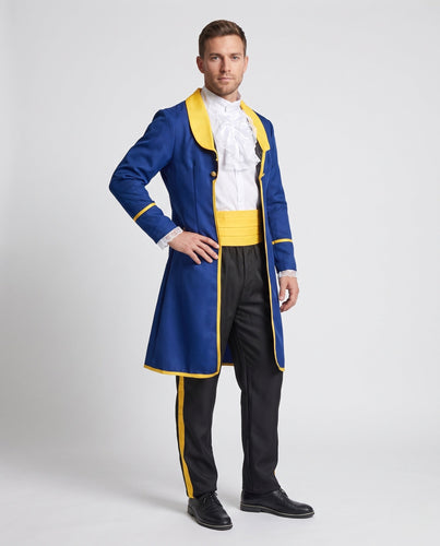 Herrenanzug als eleganter Adliger mit Frack und ausgefallener Rüschenshirt Echo Archiv