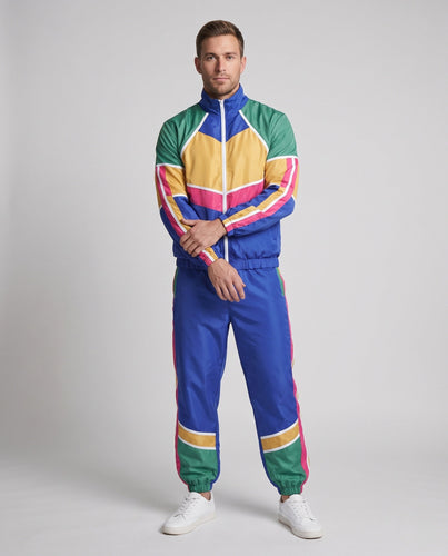 Herren Freizeit Trainingsanzug mit Retro-Farbdetails Echo Archiv