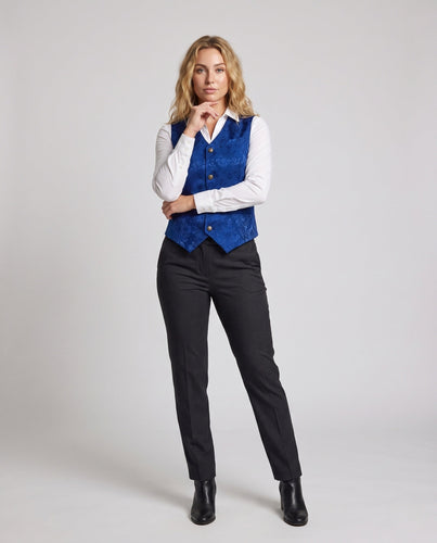 Damen Elegante Spitzenweste mit dekorativen Knöpfen – Avérine