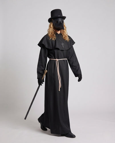 Damen Mittelalterkostüm mit Kapuze und Rüschendetails Echo Archiv