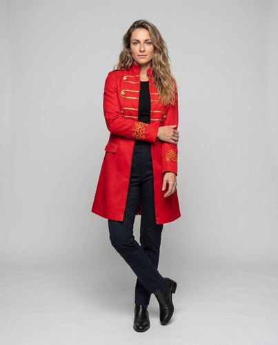 Damen Rüschbluse mit langen Ärmeln und dekorativen Details Echo Archiv