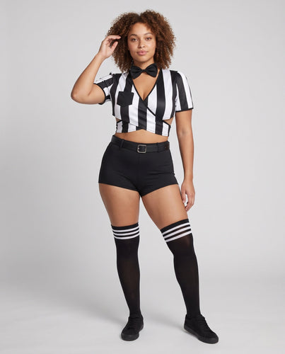 Damen Schiedsrichter Kostüm mit Shorts und Zubehör Echo Archiv