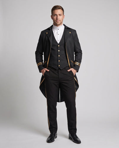 Herren Reitjacke mit goldenen Akzenten Echo Archiv