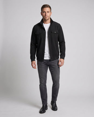 Herren Cord-Übershirt mit Brusttaschen, lockerer Passform und durchgehender Knopfleiste Echoarchiv