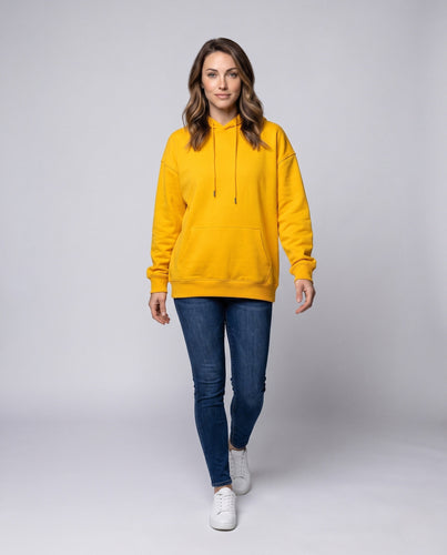 Damen Oversize Hoodie in Relaxed Fit mit Kängurutasche Echo Archiv