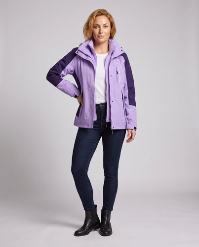 Damen zwei-lagige Softshell-Parka mit wärmendem Fleece-Innenfutter und verstellbarer Kapuze Echoarchiv