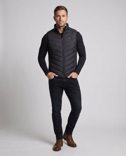 Herren beheizte Thermoweste mit Multi-Zonen-Heizsystem und USB-Anschluss Echoarchiv