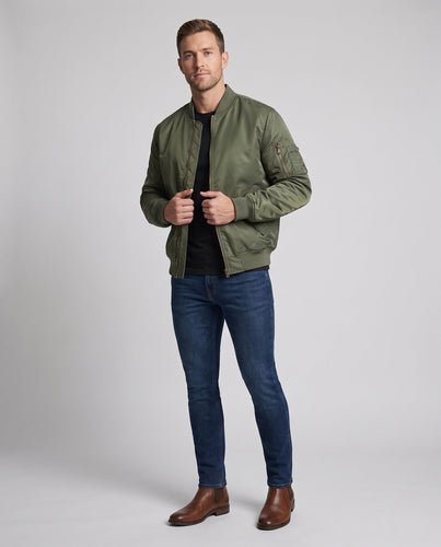 Herren gepolsterte Bomberjacke im Aviator-Look Echoarchiv