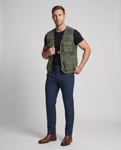 Herren Leichtgewicht Mesh Multi-Taschen Weste für Angeln, Fotografie und Outdoor Echoarchiv