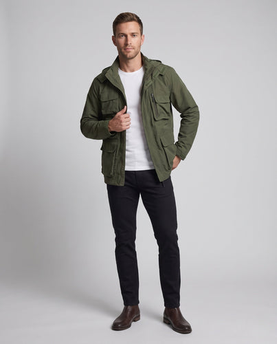 Leichte Utility-Feldjacke für Herren mit multifunktionalen Taschen und verstellbarem Saum Echoarchiv