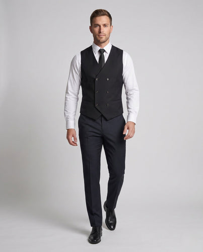 Herren Elegante Doppelreiher-Anzugweste Echoarchiv 1787717955