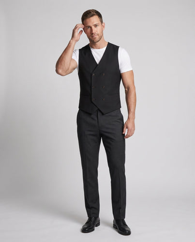 Herren Elegante Doppelreihige Anzugweste Echoarchiv
