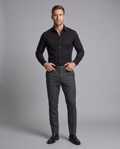 Herren Stretch-Fit Langarmshirt Echoarchiv