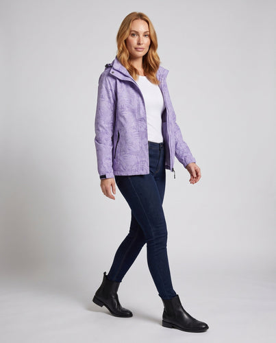 Damen Atmungsaktive Funktionsjacke mit Verstellbarem Kapuzen Design Echo Archiv