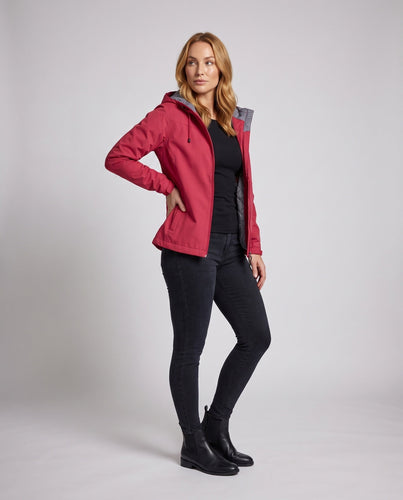 Damen technische Sportjacke mit verstellbarer Kapuze Echo Archiv