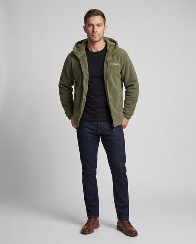 Herren Bequeme und Warme Fleecejacke Echo Archiv