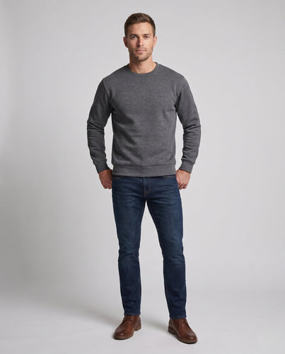 Männer Sweatshirt mit hohem Kragen Echo Archiv