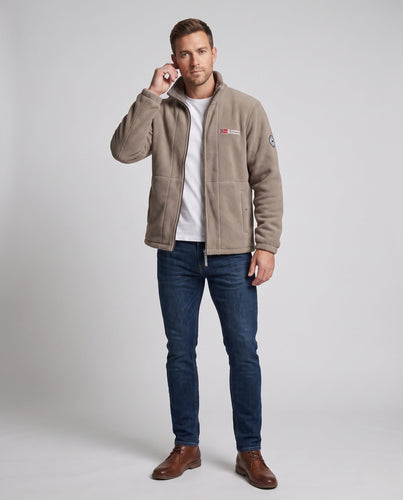 Herren Fleecejacke mit hochwertigem Innenfutter Echo Archiv