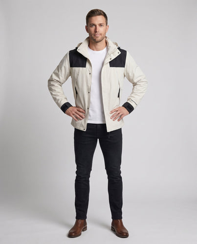 Herren Freizeitjacke mit verstellbarem Kapuze Echo Archiv