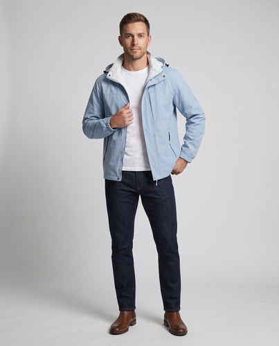 Herren leichte Übergangsjacke mit verstellbarem Kapuzen-Design Echo Archiv