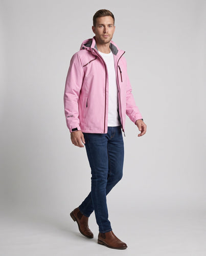 Herren Leichte Wasserdichte Outdoor-Jacke mit Kapuze und Winddichter Membran Echoarchiv