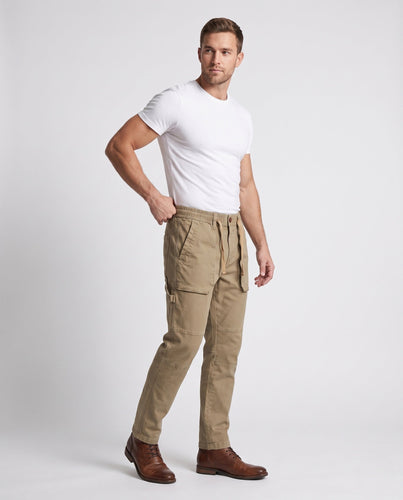 Herren Cargo-Jogginghosen mit elastischem Bund, Kordelzug und aufgesetzten Taschen Echoarchiv