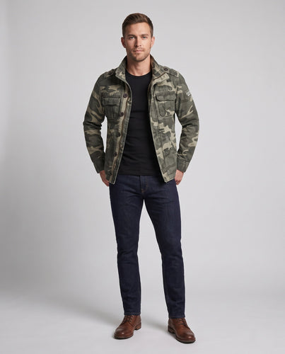 Herren Utility Parka mit Kapuze, gesteppte Fütterung und mehreren Taschen Echoarchiv