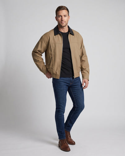 Herrenmode Übergangsjacke mit lässigem Schnitt Echo Archiv