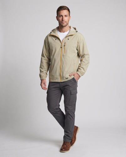 Herren Technische Outdoor-Jacke mit verstellbarem Kapuzenkragen Echo Archiv