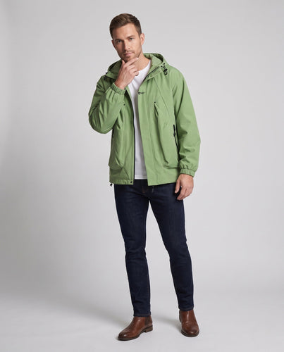 Herren Technische Regenjacke mit hohem Kragen Echo Archiv