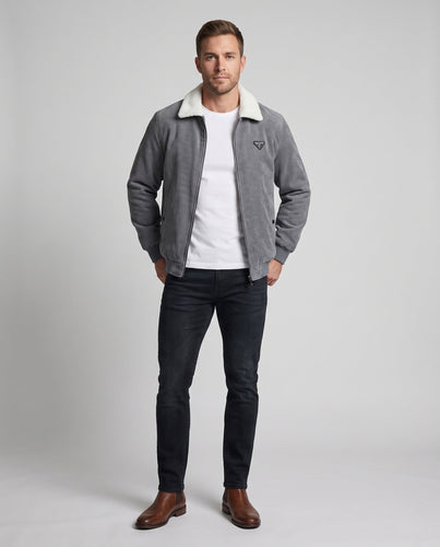 Herren Übergangsjacke mit Teddykragen Echo Archiv