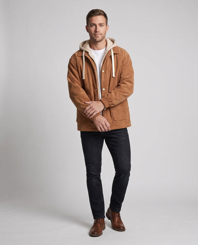 Herren Warm gefütterte Cordjacke Echo Archiv