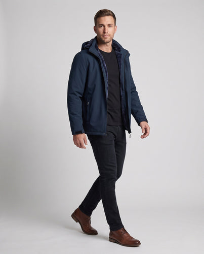 Herren Wetterfeste Übergangsjacke mit Fleece-Futter Echo Archiv