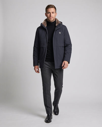 Herren Winterparka mit Kunstfellkragen Echo Archiv