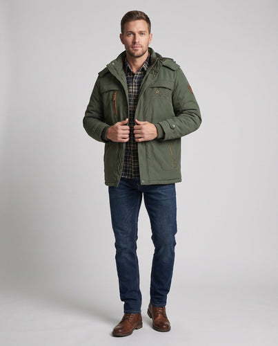 Herren Isolierte Parkajacke Echo Archiv