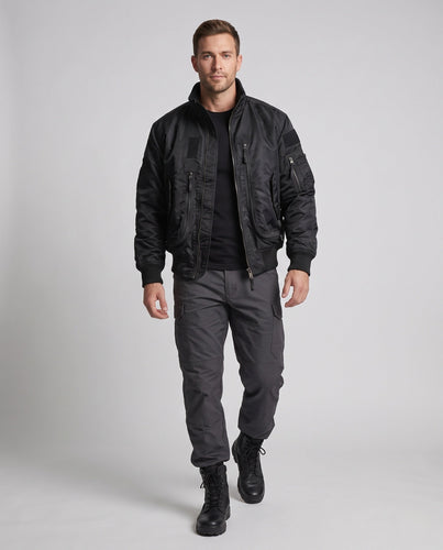 Herren Multifunktionale Bomberjacke mit Taschen Echo Archiv